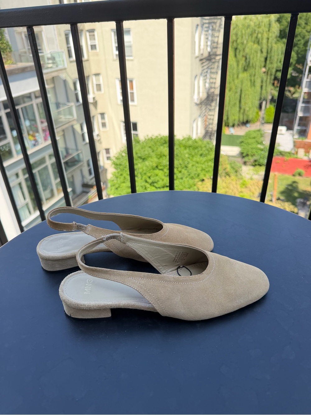 Mango | Suede Slingback Ballet Flats - Picture 4 of 4